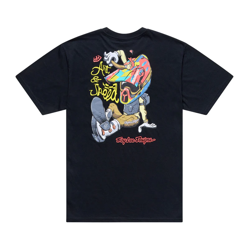 Troy Lee Designs Short Sleeve Tee Heritage L Black