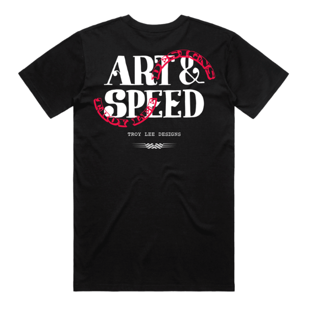 Troy Lee Designs Short Sleeve Tee Pink Slips L Black