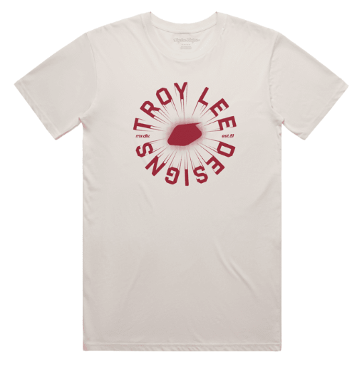 Troy Lee Designs Short Sleeve Tee Rotation M Vintage White