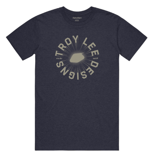 Troy Lee Designs Short Sleeve Tee Rotation M Navy Heather