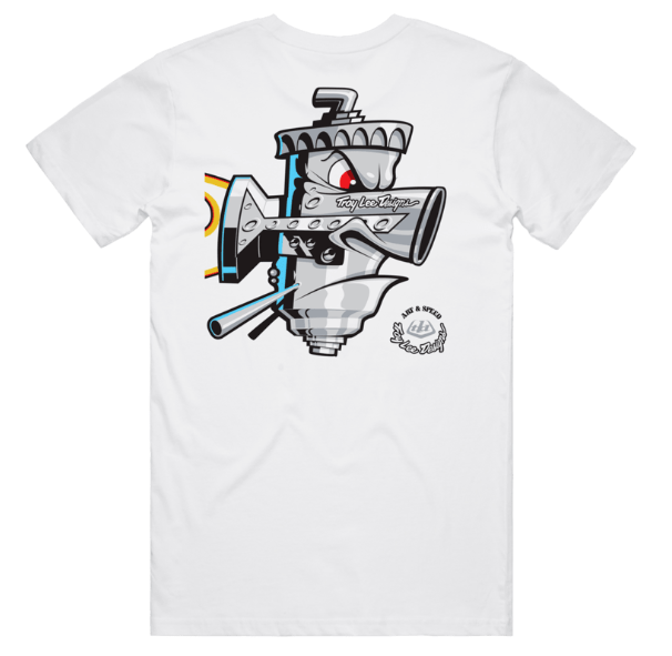 Troy Lee Designs Short Sleeve Tee Carb Club XL White