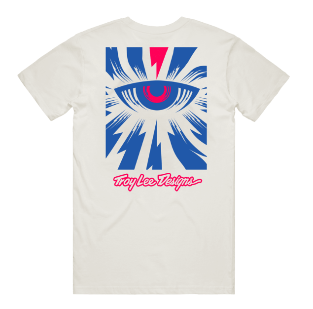 Troy Lee Designs Short Sleeve Tee Cyborg L Vintage White