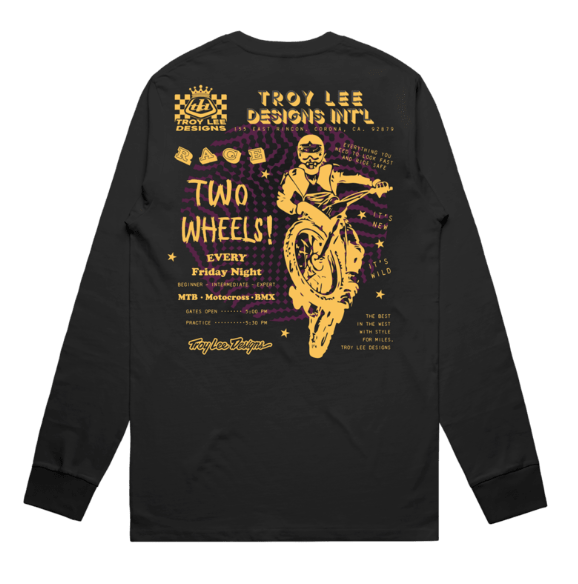 Troy Lee Designs Long Sleeve Tee Friday Night XL Carbon