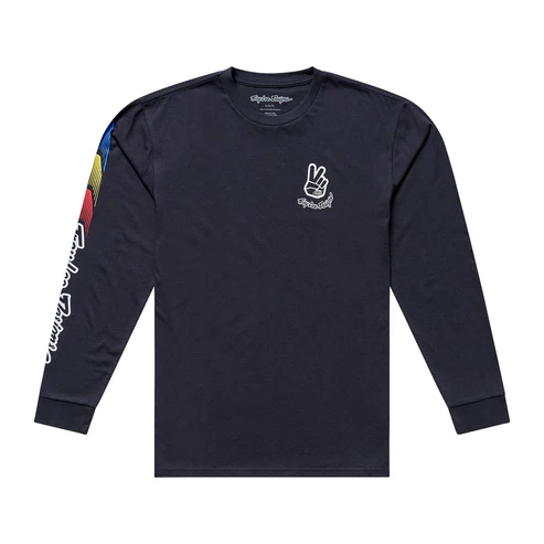 Troy Lee Designs Long Sleeve Tee Deuces L Carbon