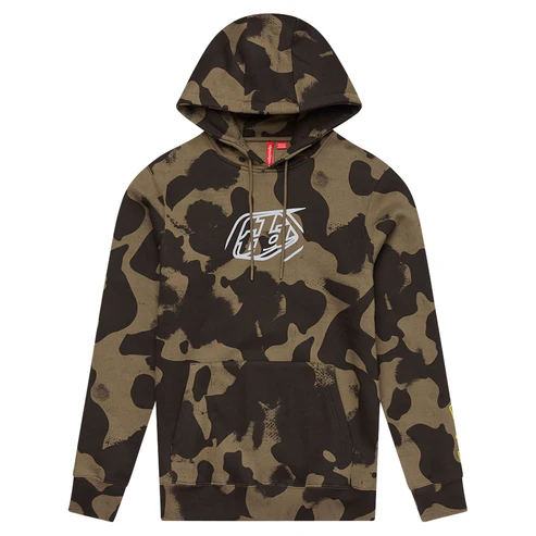 Troy Lee Designs Pullover Hoodie Badge M Olive Camo