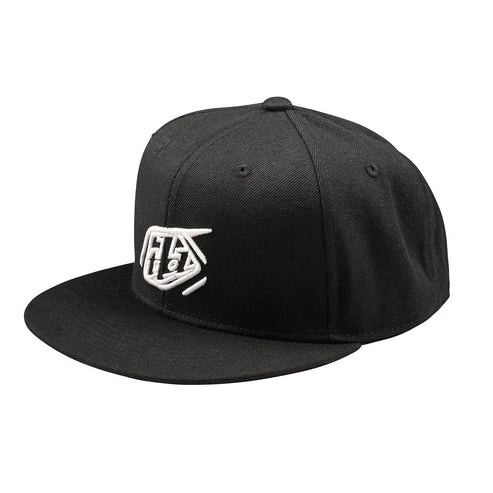 Troy Lee Designs Flat Bill Snapback Badge Black