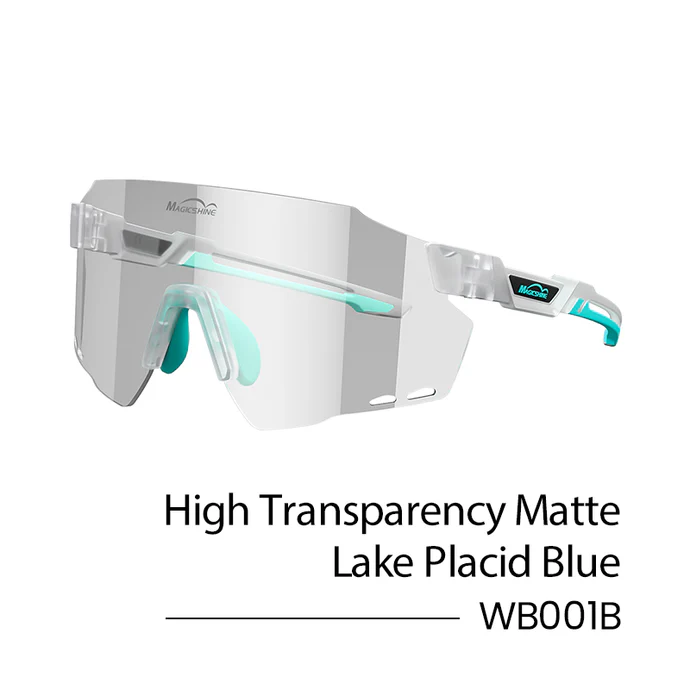 MAGICSHINE Windbreaker Photochromic Cycling Sunglasses Matte Lake Placid Blue