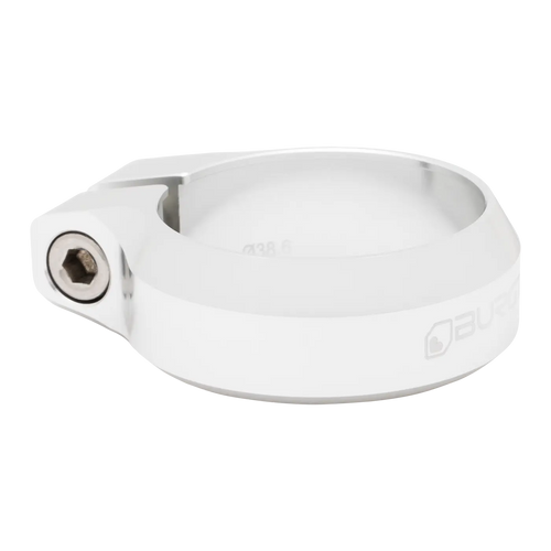BURGTEC Seat Clamp - 38.6mm Diameter - Rhodium Silver