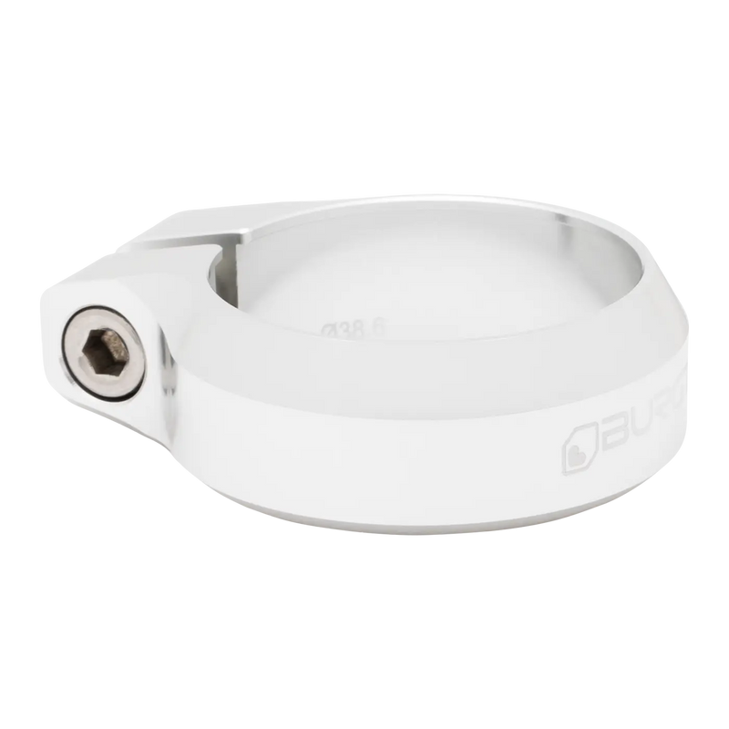 BURGTEC Seat Clamp - 38.6mm Diameter - Rhodium Silver