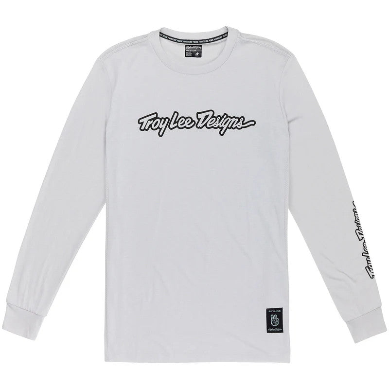 Troy Lee Designs Skyline Long Sleeve Ride Tee Signature Mist L