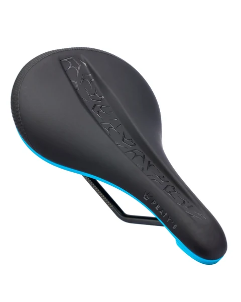 Peaty's Monarch Saddle - 4130 Rail / Nylon Base - Turquoise