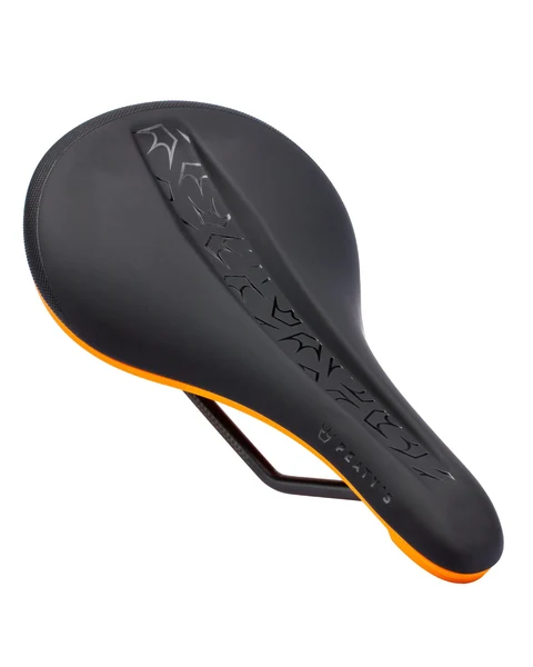 Peaty's Monarch Saddle - 4130 Rail / Nylon Base - Mango