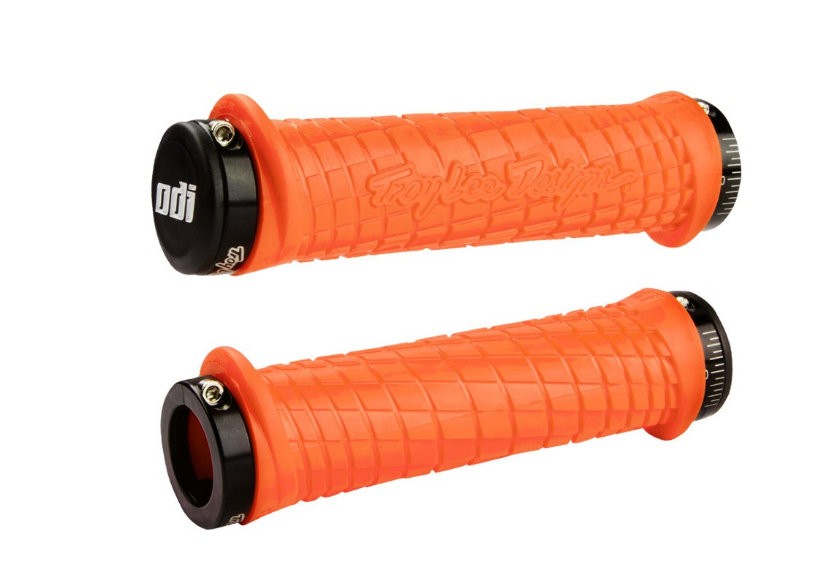 ODI Troy Lee Designs Lock On Orange Grips