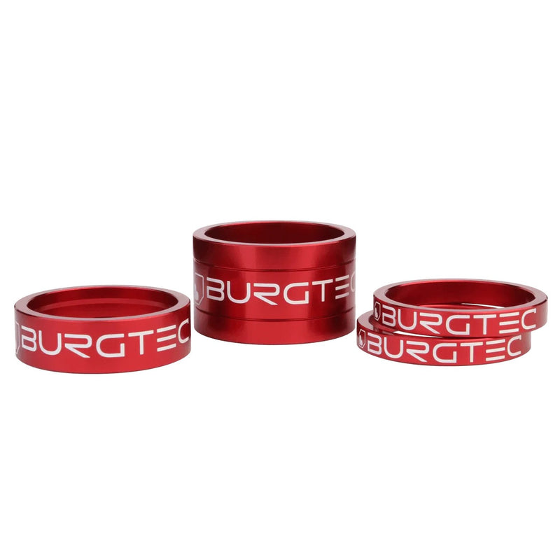 BURGTEC Stem Spacers - Race Red