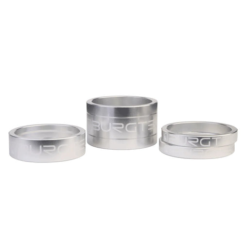 BURGTEC Stem Spacers - Rhodium Silver