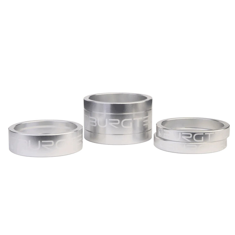 BURGTEC Stem Spacers - Rhodium Silver