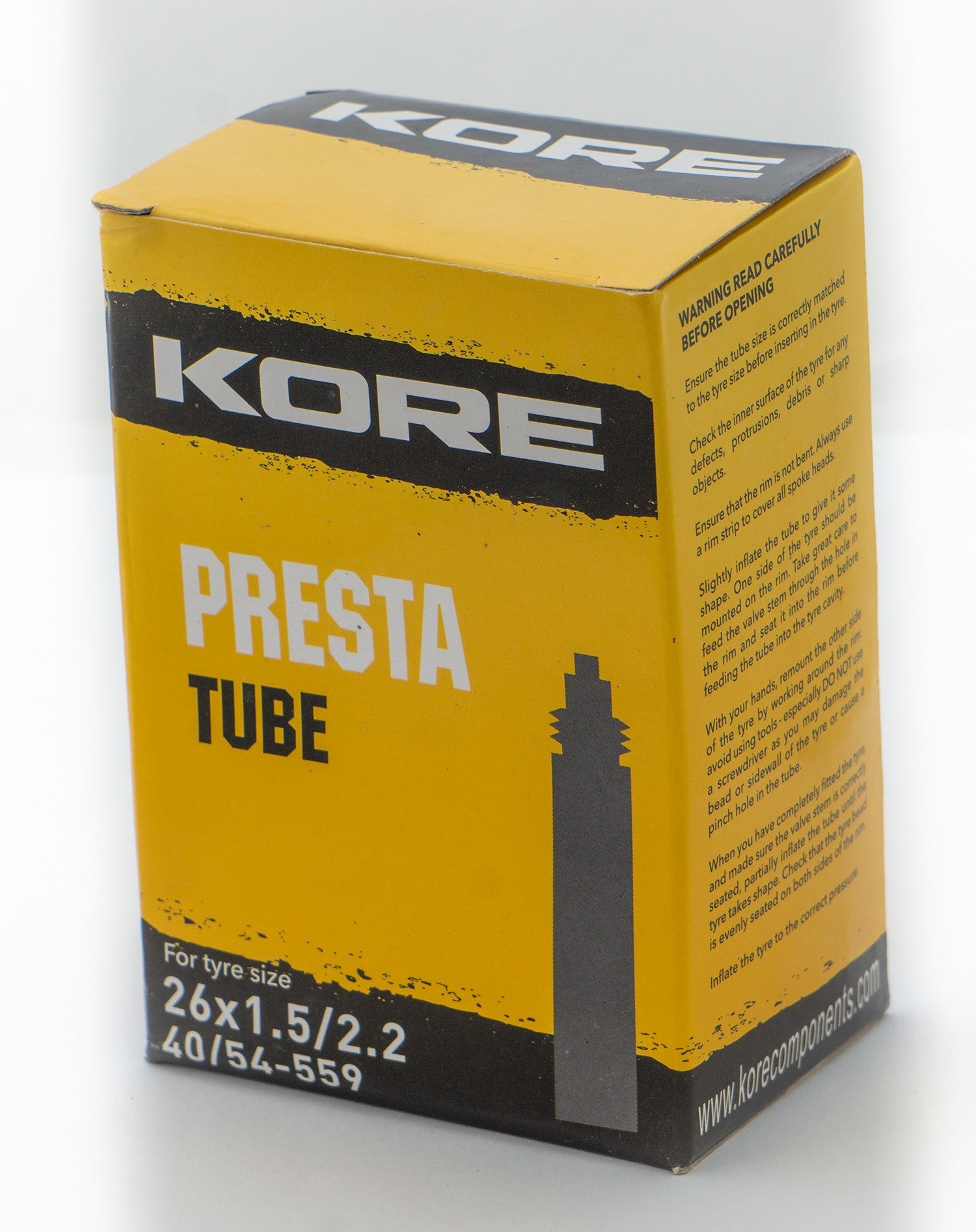 KORE PRESTA 26 X 1.5/2.2 TUBE