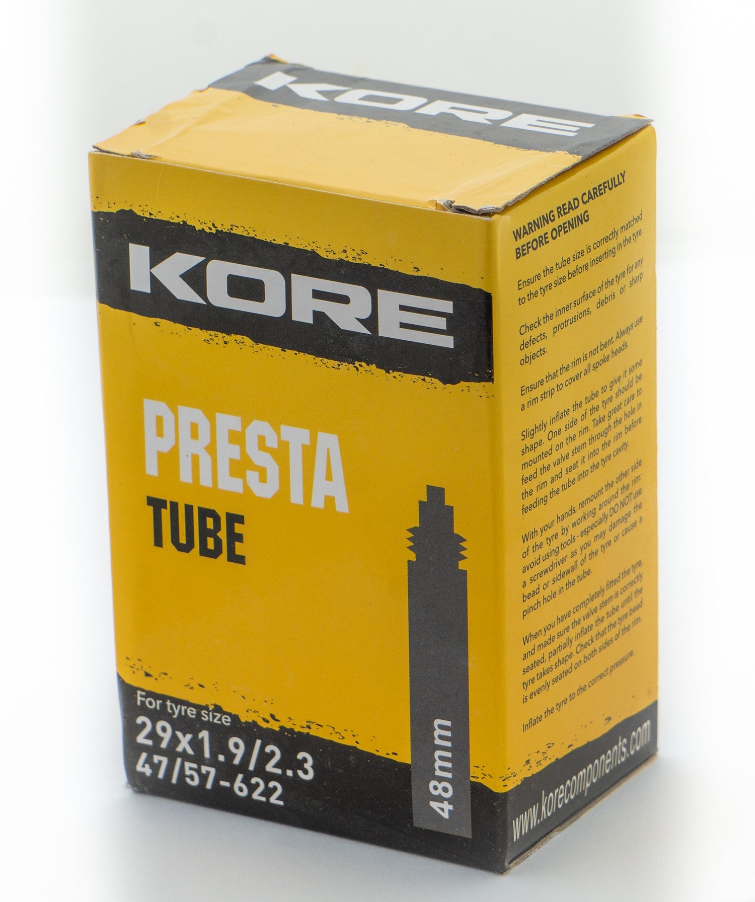 KORE PRESTA 29 X 1.9/2.3 TUBE 48mm VALVE