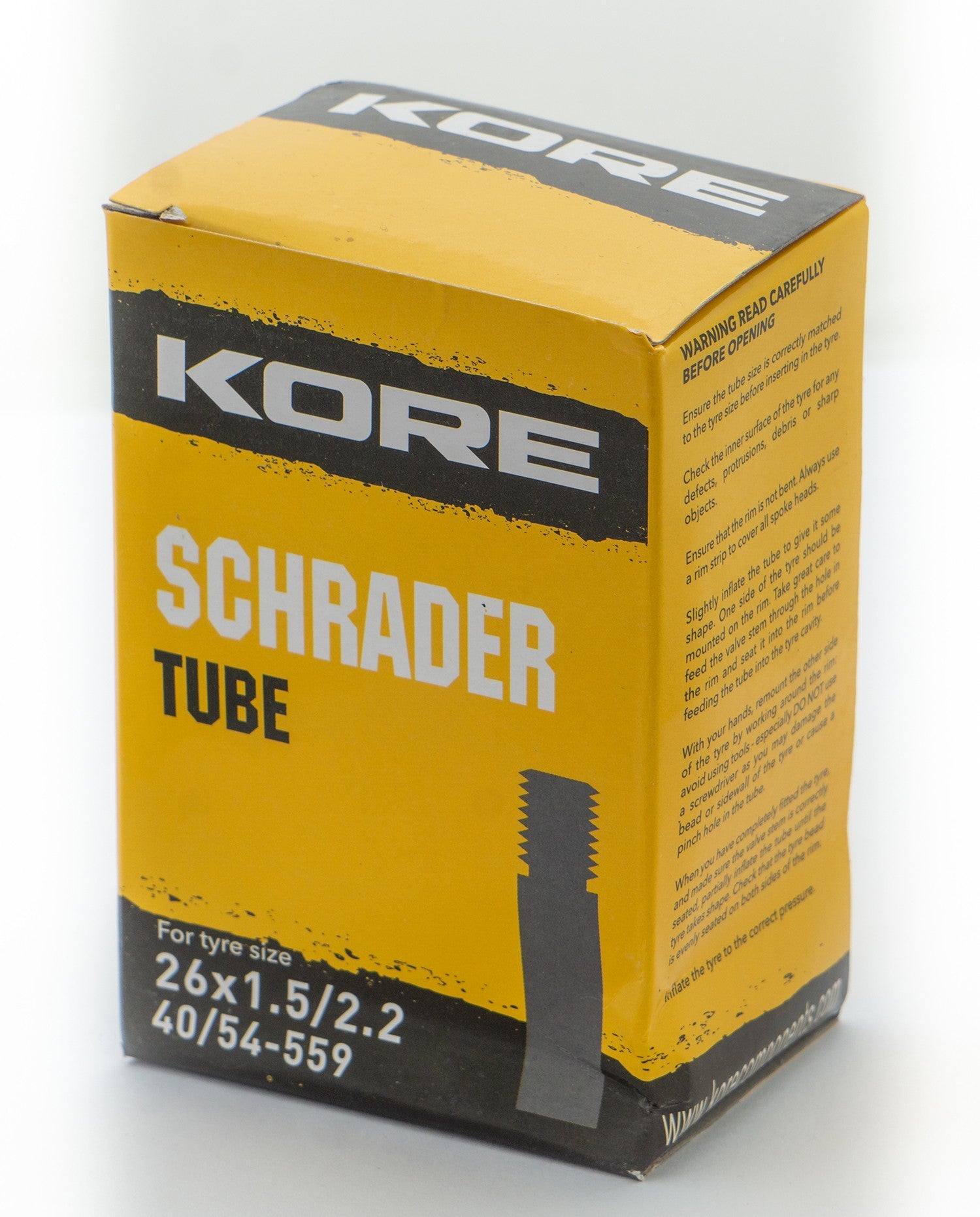 KORE SHRADER 26 X 1.5/2.2 TUBE