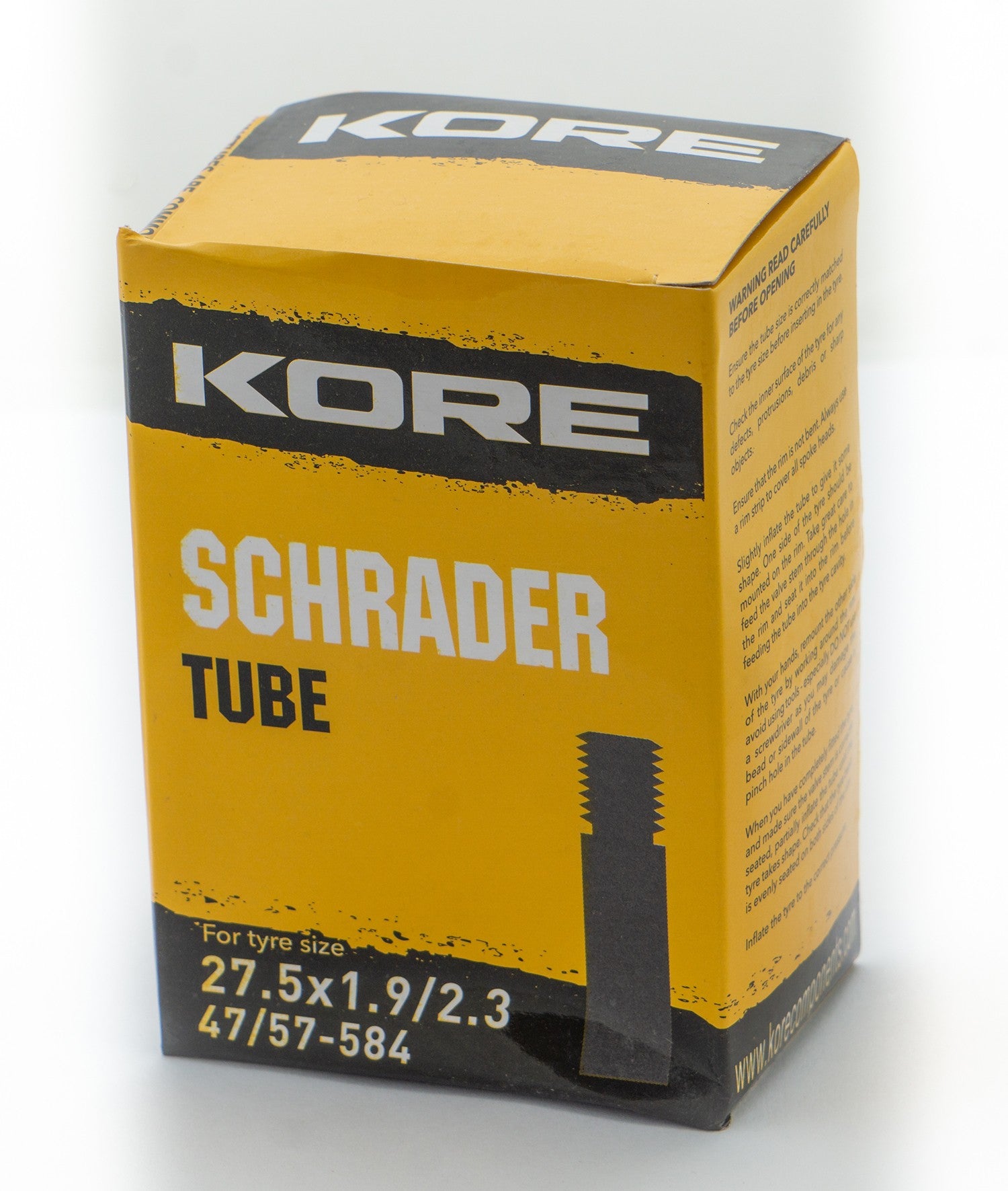 KORE SHRADER 27.5 X 1.9/2.3 TUBE