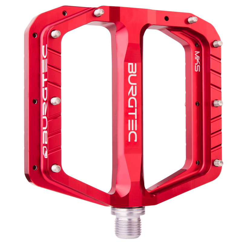 BURGTEC Penthouse Flat MK5 Pedals Race Red Steel
