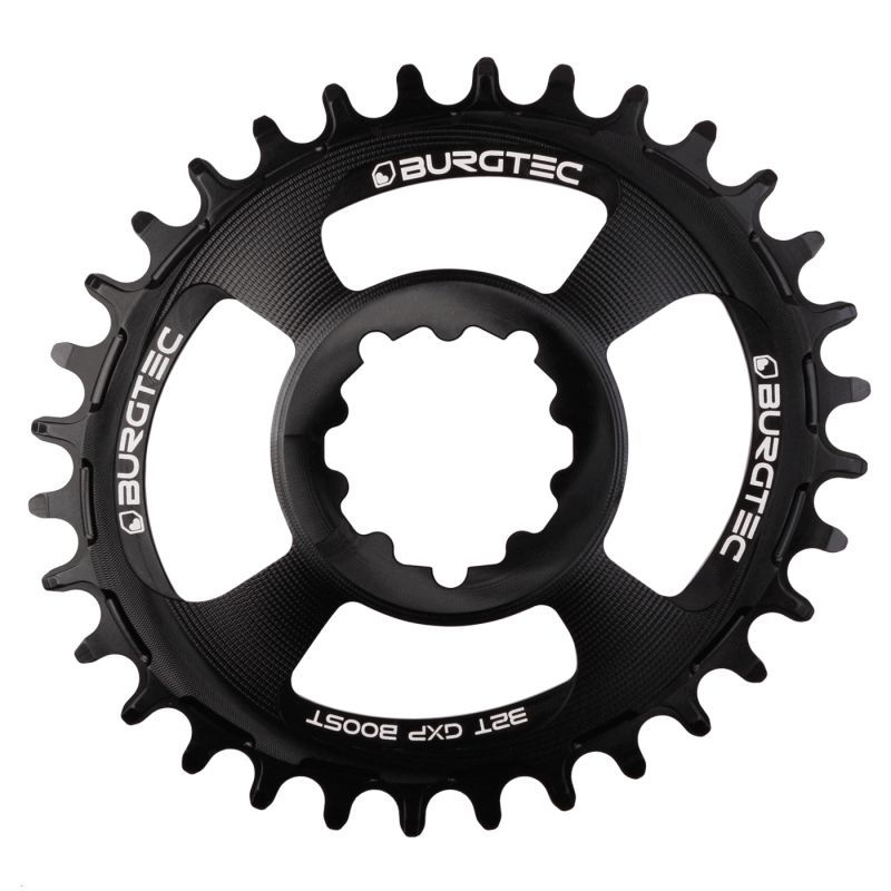 BURGTEC Oval GXP Boost 3mm Offset Thick Thin Chainring Burgtec Black 32T