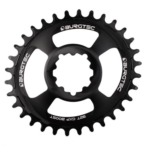BURGTEC Oval GXP Boost 3mm Offset Thick Thin Chainring Burgtec Black 32T