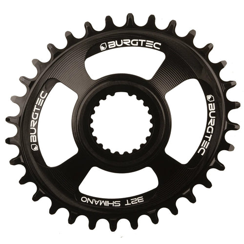 BURGTEC Oval Thick Thin Chainring for Shimano Direct Mount - 32T - Burgtec Black