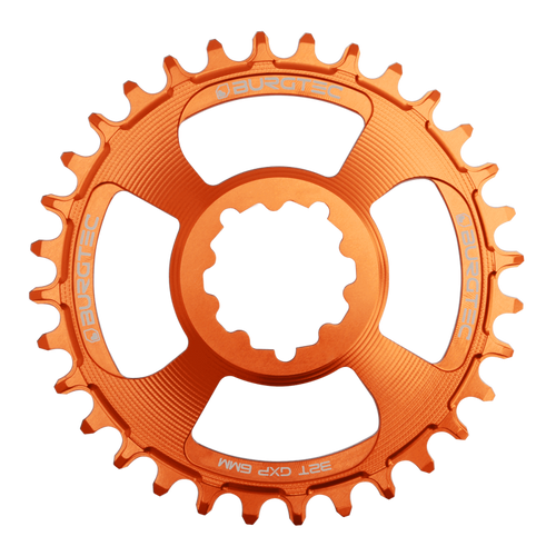 BURGTEC GXP Boost 3mm Offset Thick Thin Chainring ­Iron Bro Orange­ 32T