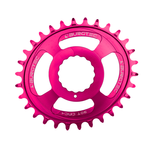 BURGTEC Oval Cinch Thick Thin Chainring ­Purple Rain ­32T