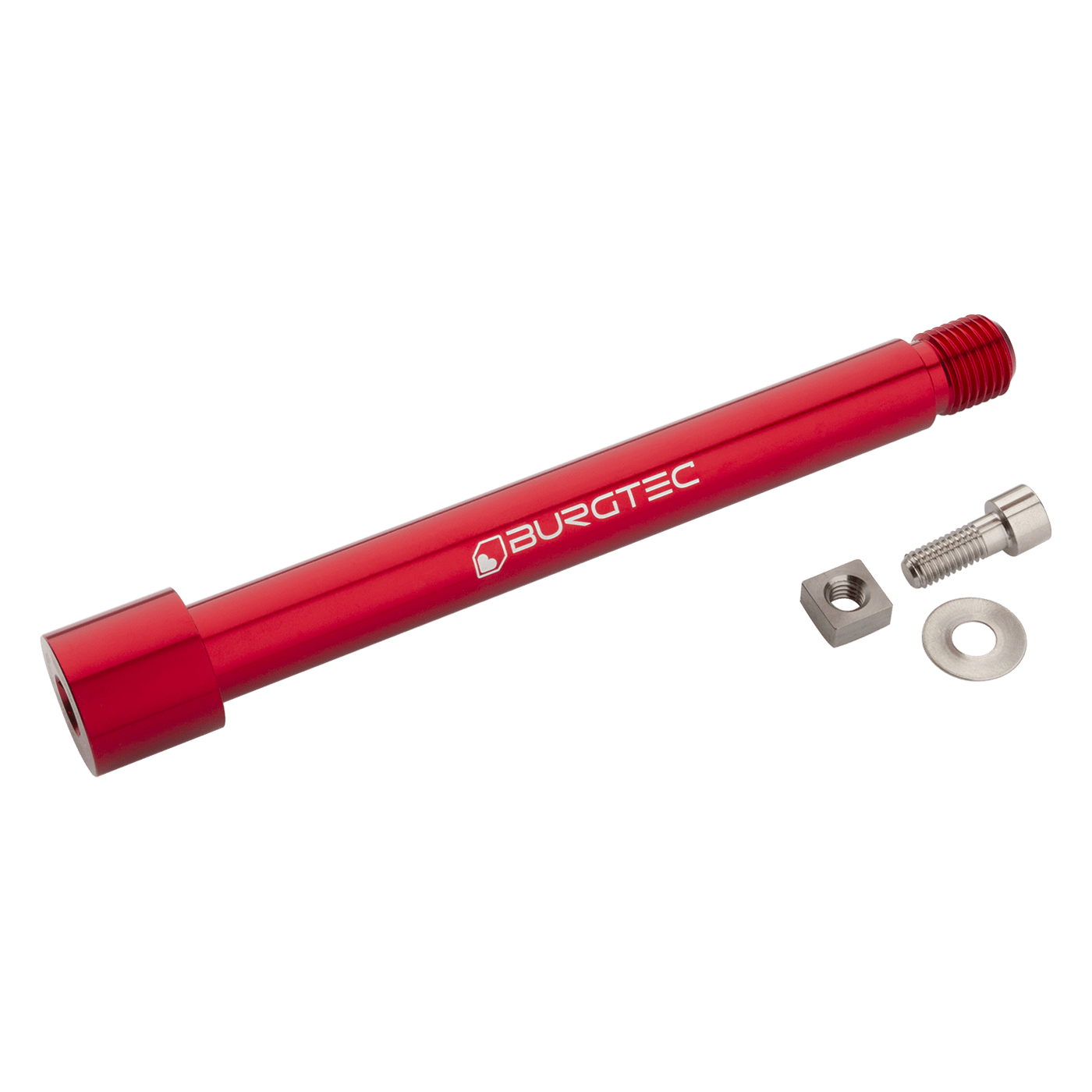 BURGTEC Fox 15x110mm Boost Fork Axle - Race Red 2021+