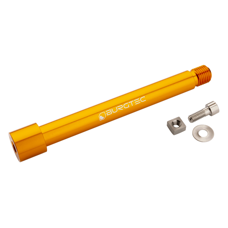 BURGTEC Fox 15x110mm Boost Fork Axle - Iron Bro Orange 2021+