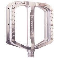 BURGTEC Penthouse Flat MK5 Pedals Rhodium Silver Steel
