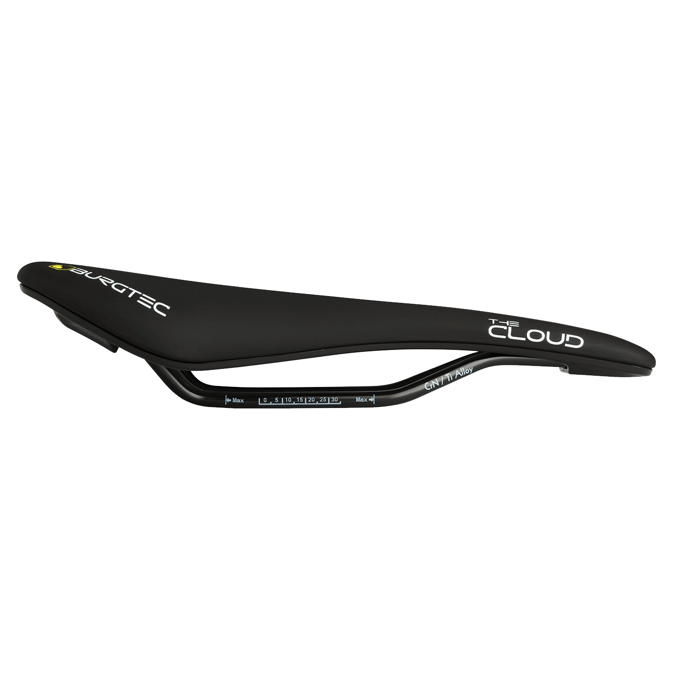 BURGTEC The Cloud MK2 Saddle CR­MO Rails Moulded Plastic Base