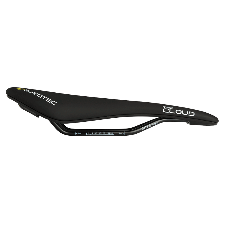 BURGTEC The Cloud MK2 Saddle - Titanium Rails Carbon Base