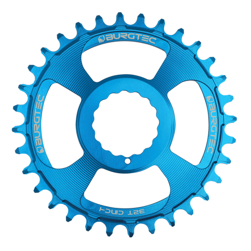 BURGTEC Cinch Thick Thin Chainring 34T Deep Blue