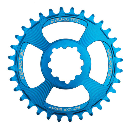 BURGTEC GXP Boost 3mm Offset Thick Thin Chainring 34T Deep Blue