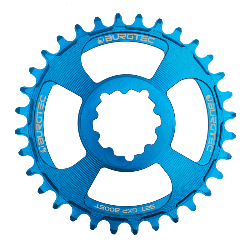 BURGTEC GXP Boost 3mm Offset Thick Thin Chainring 34T Deep Blue