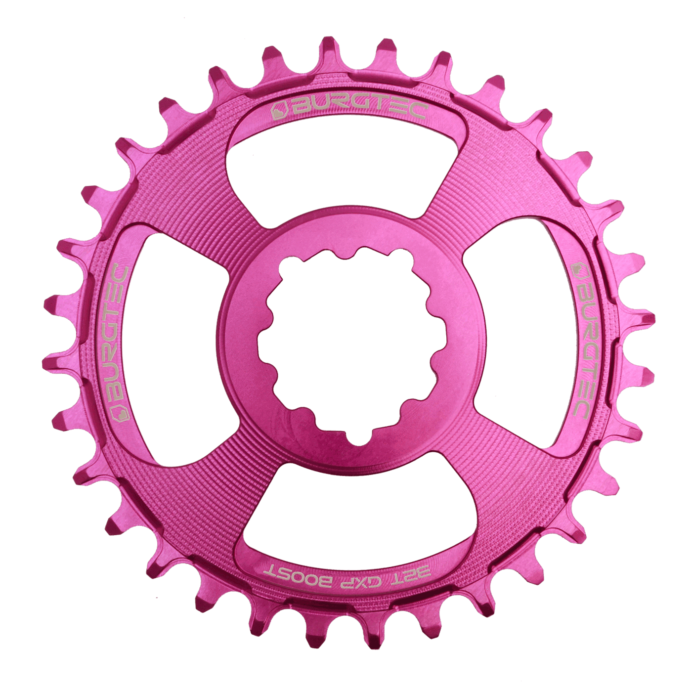 BURGTEC GXP Boost 3mm Offset Thick Thin Chainring 34T Purple Rain