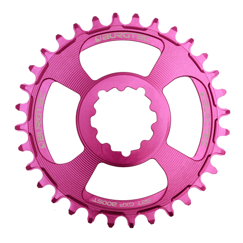 BURGTEC GXP Boost 3mm Offset Thick Thin Chainring 34T Purple Rain