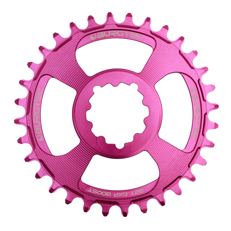 BURGTEC GXP Boost 3mm Offset Thick Thin Chainring 34T Purple Rain