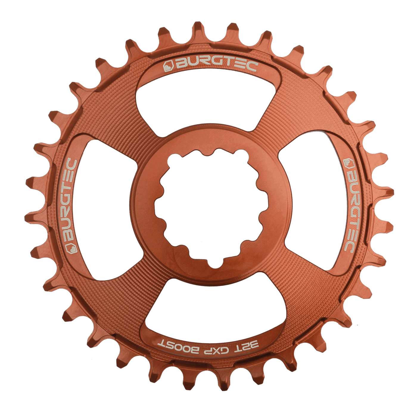BURGTEC GXP Boost 3mm Offset Thick Thin Chainring 34T Kash Bronze