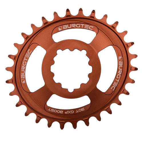 BURGTEC Oval GXP Boost 3mm Offset Thick Thin Chainring 32T Kash Bronze