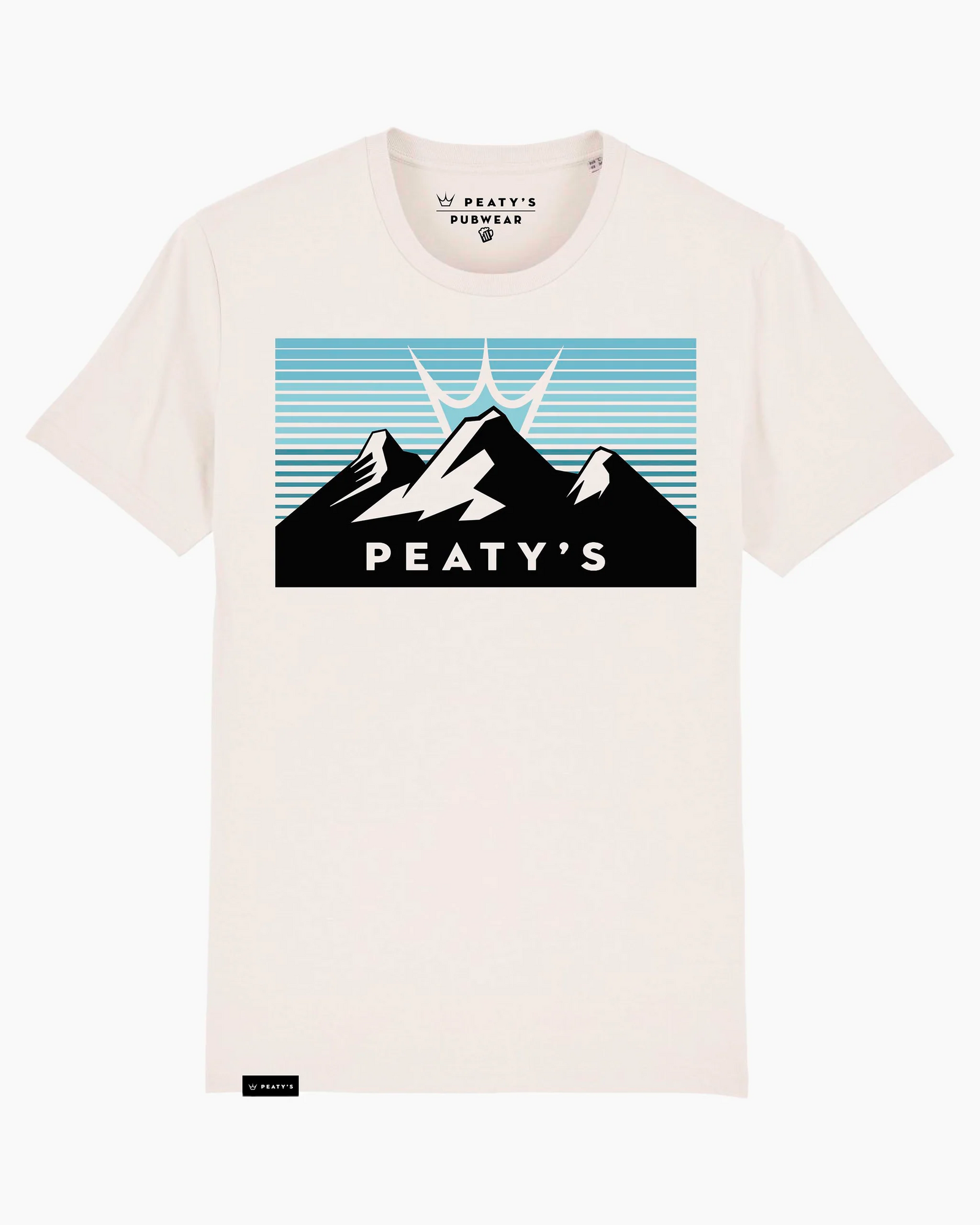 Peaty's AW24 PubWear Tee - Three Peaks Sunrise / Vintage White - Small