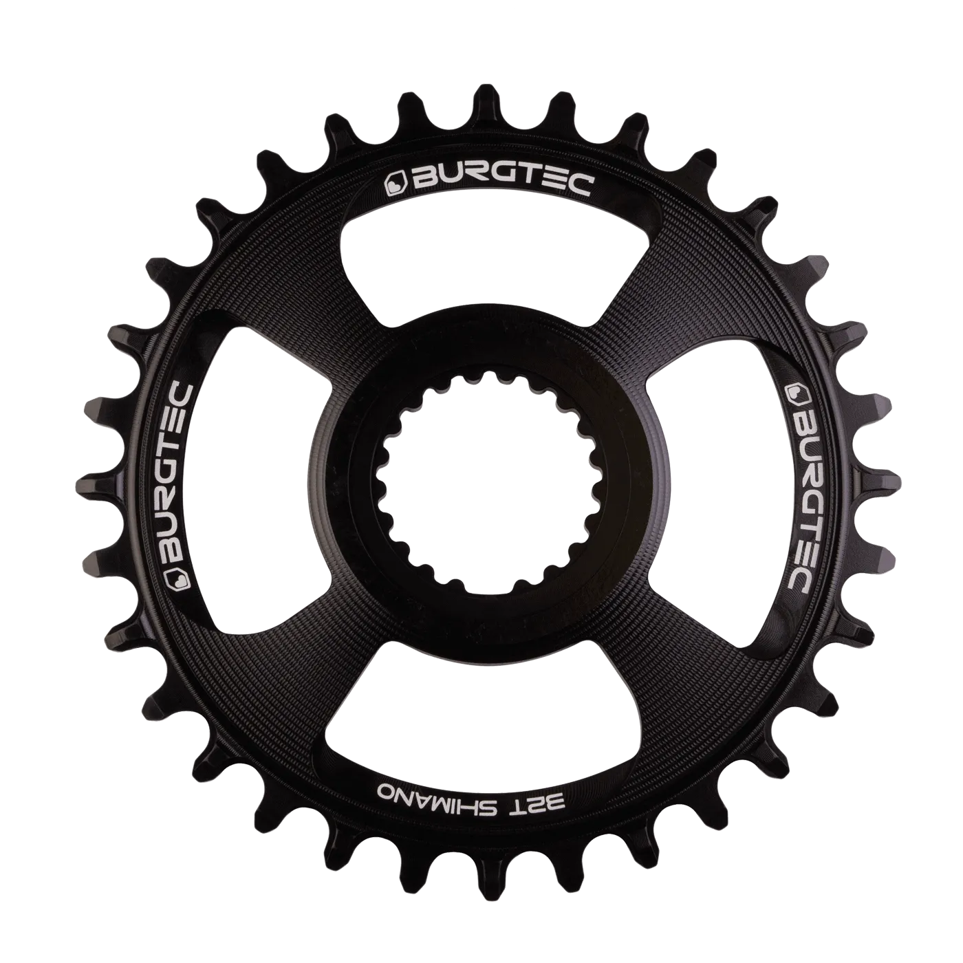 BURGTEC Shimano Direct Mount Thick Thin Chainring 28T Burgtec Black