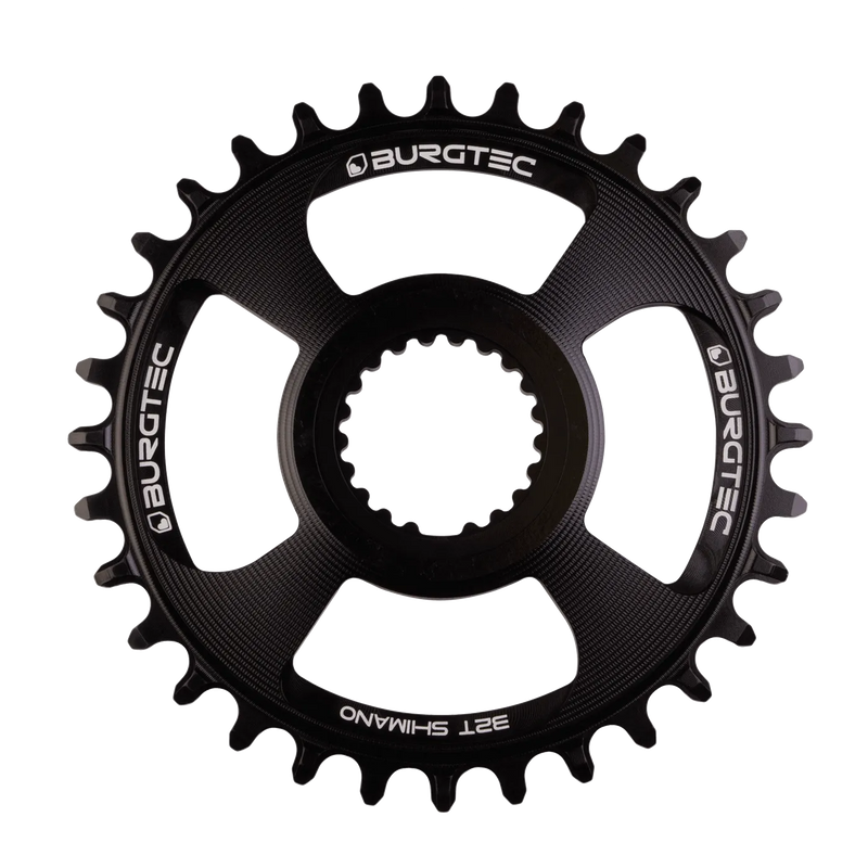 BURGTEC Shimano Direct Mount Thick Thin Chainring 28T Burgtec Black
