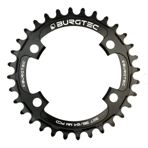 BURGTEC 96/64mm PCD Thick Thin Chainring 30T Burgtec Black