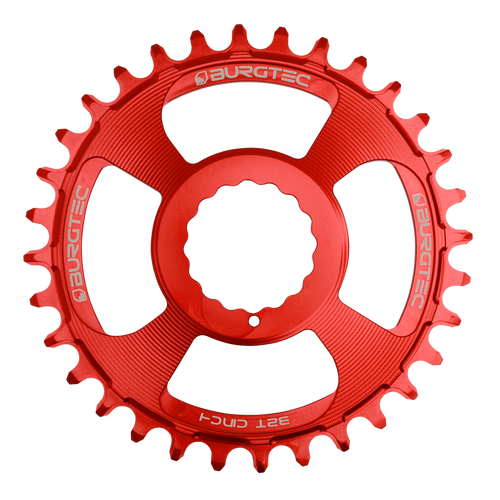 BURGTEC Cinch Thick Thin Chainring 32T Race Red