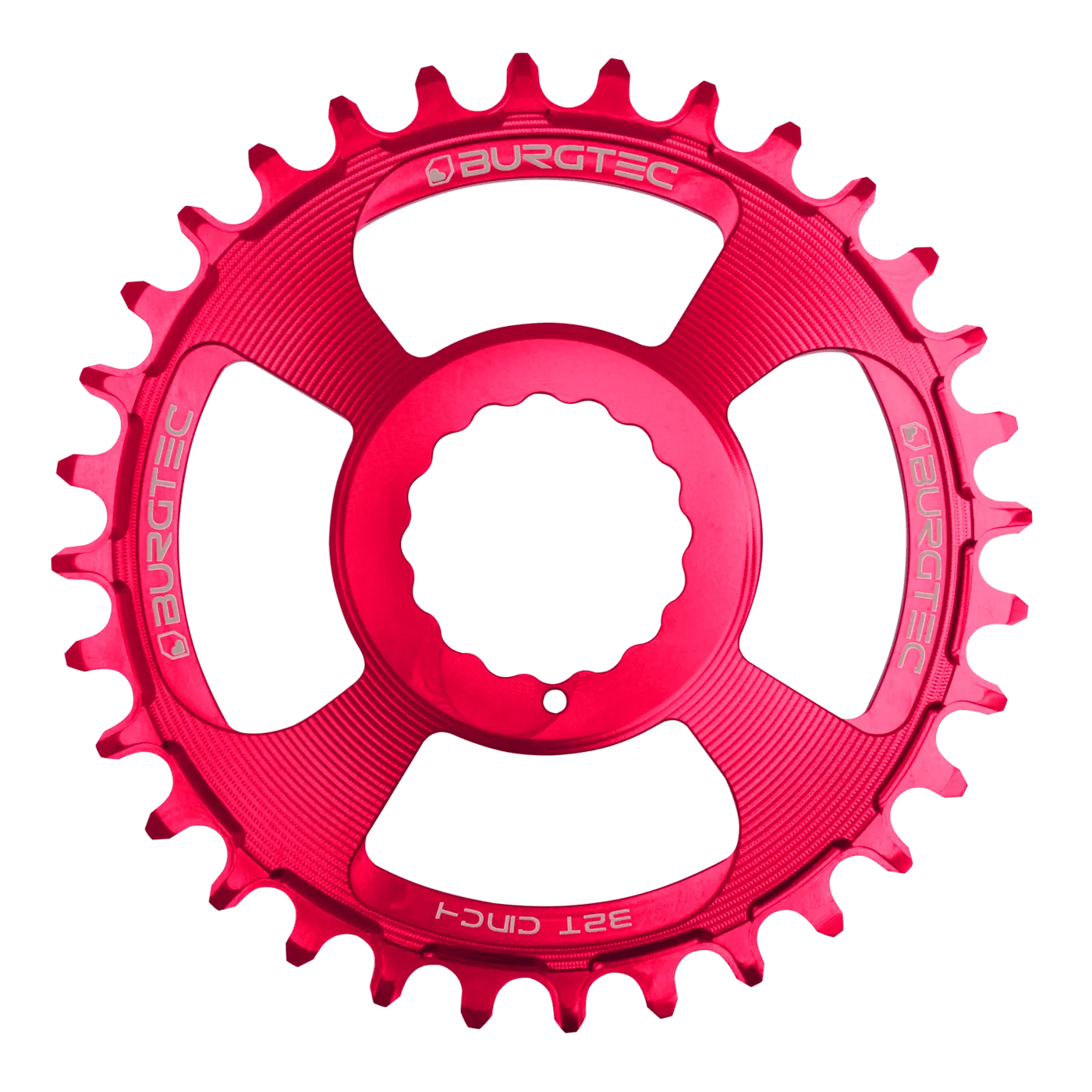 BURGTEC Cinch Thick Thin Chainring 32T Toxic Barbie