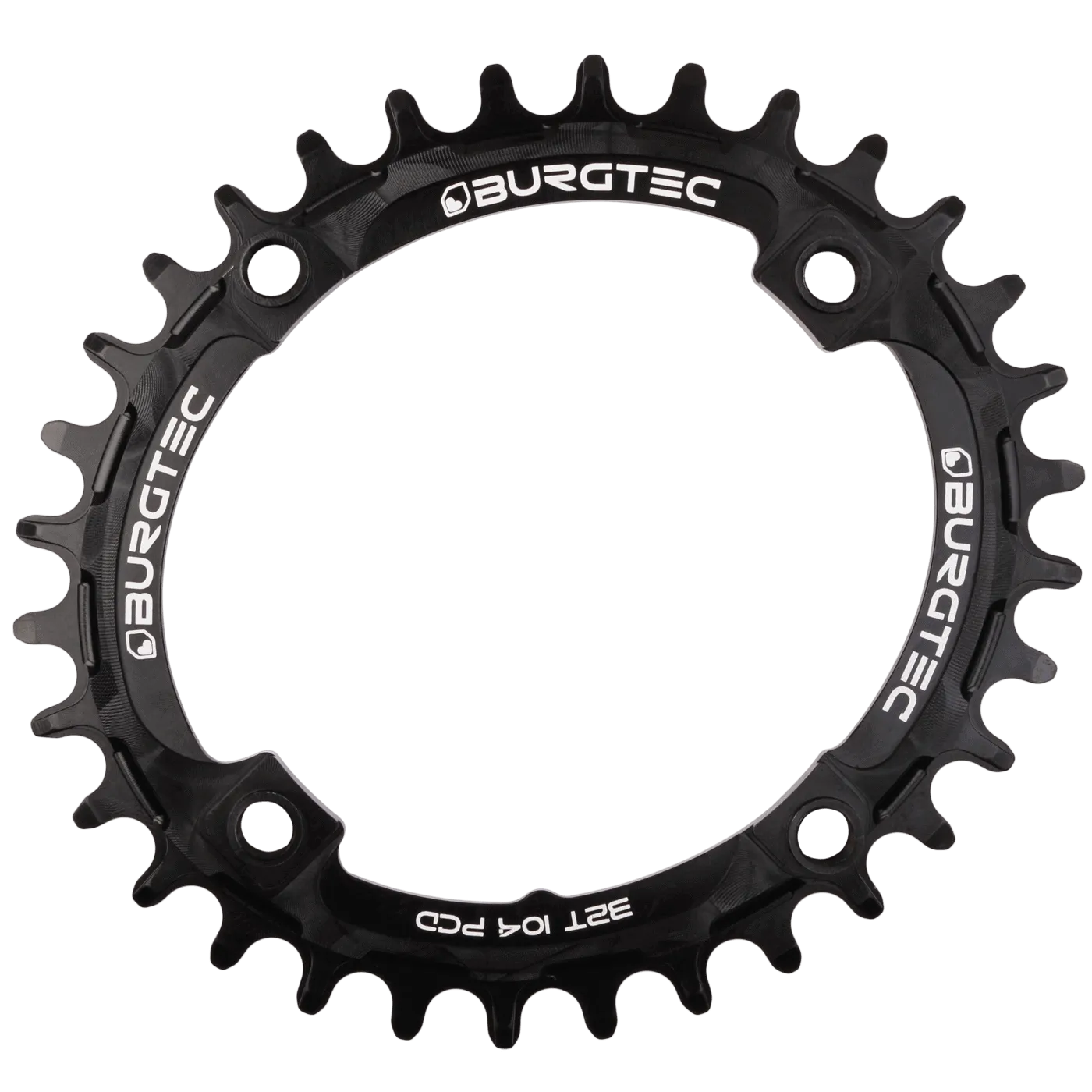 BURGTEC Oval 104mm BCD Thick Thin Chainring 32T